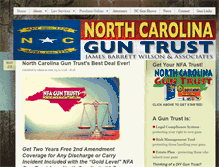 Tablet Screenshot of northcarolinaguntrust.com